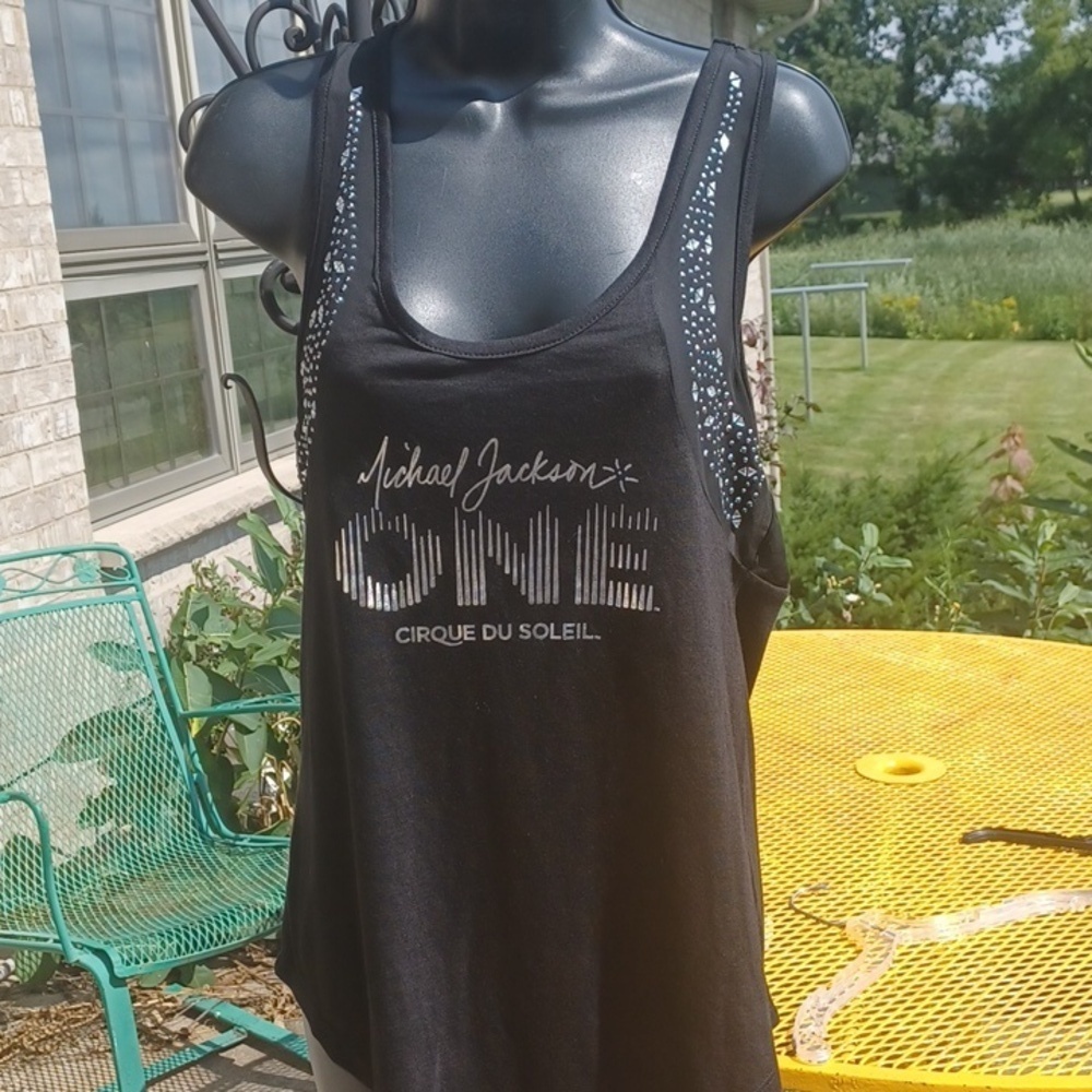 Black sequined Michael Jackson tank